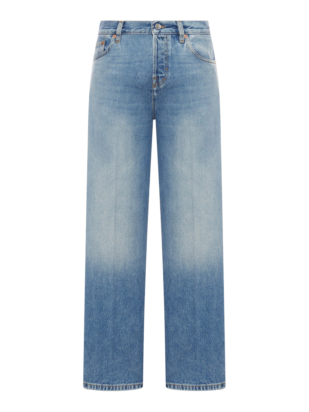 Straight Cut Denim Trousers Gucci – Гарантія оригінальності – боковий вид