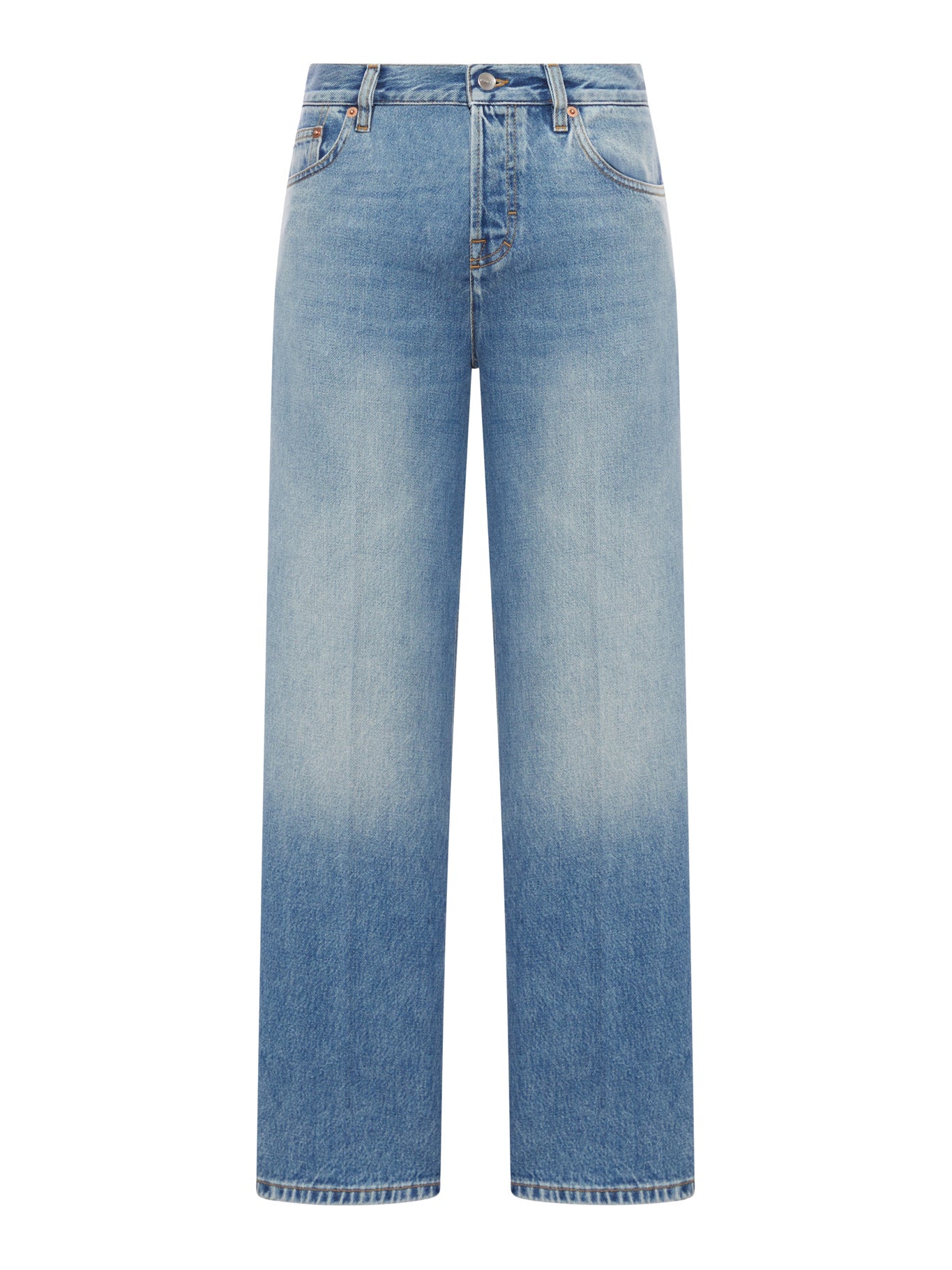 Straight Cut Denim Trousers Gucci – Гарантія оригінальності – боковий вид
