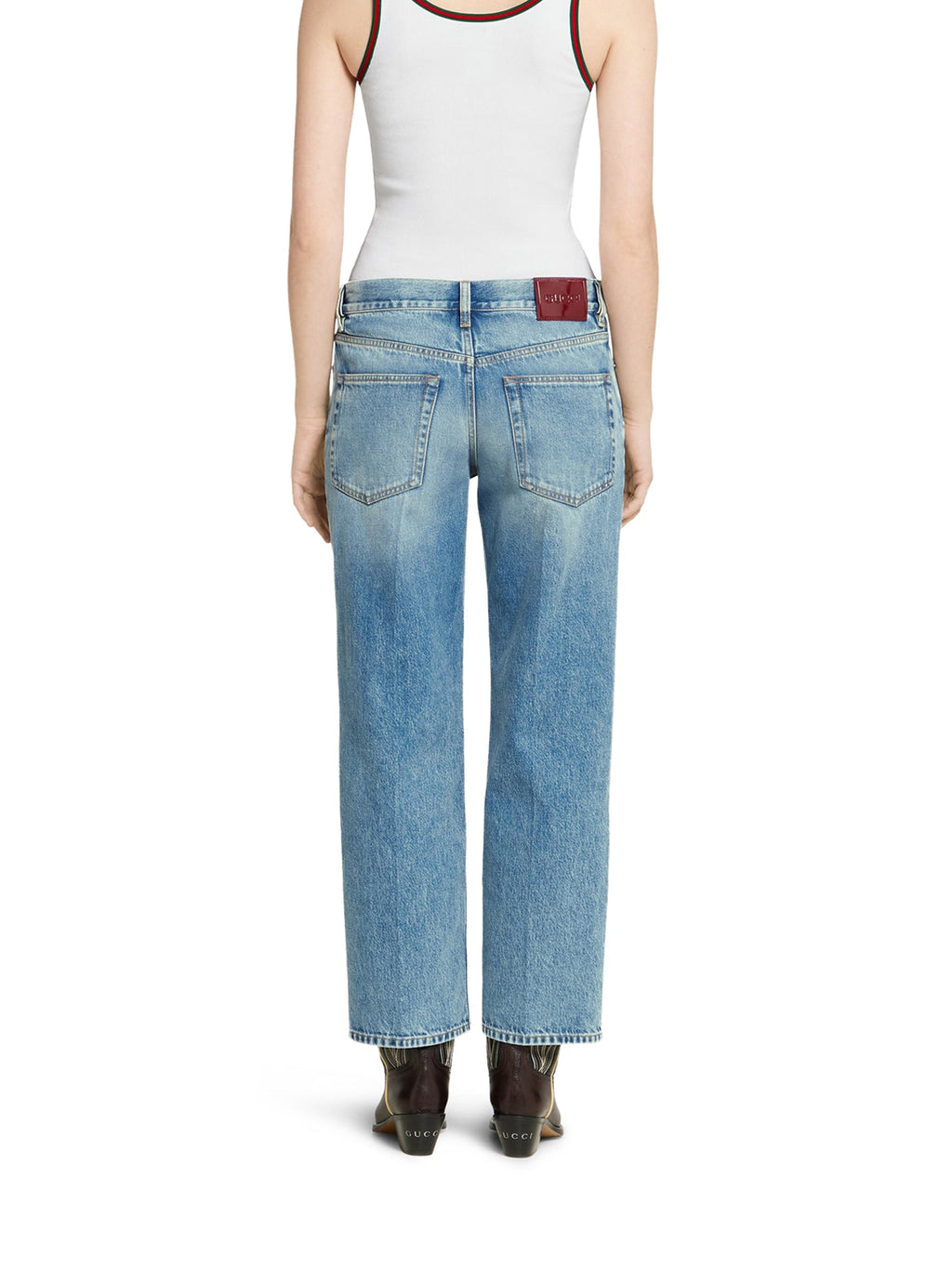 Straight Cut Denim Trousers Gucci – Гарантія оригінальності – збільшений вид