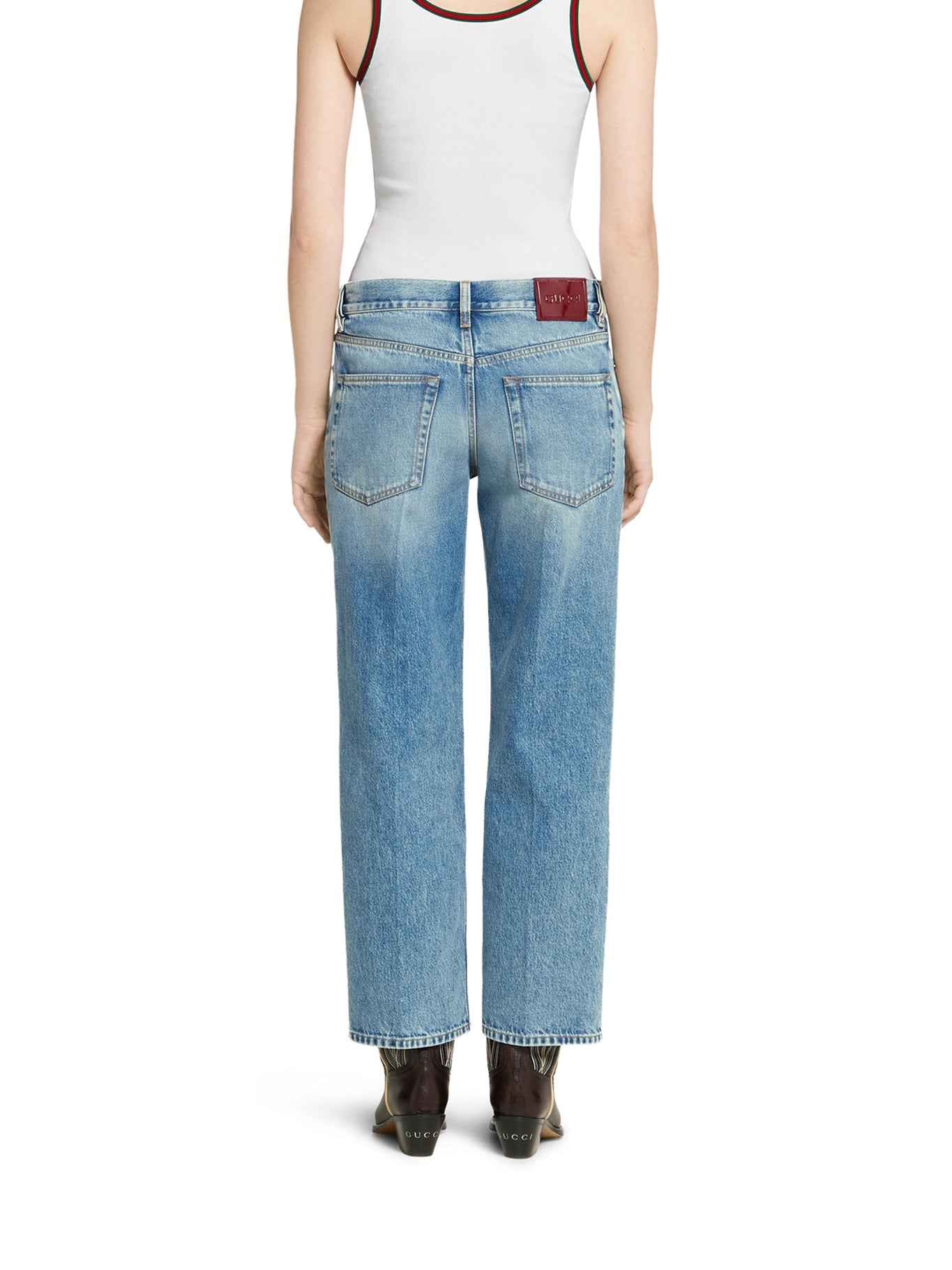 Straight Cut Denim Trousers Gucci – Гарантія оригінальності – збільшений вид