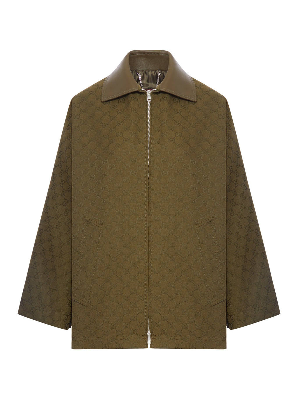 Оригінальна Gg Fabric Zip-Up Jacket Gucci – боковий вид
