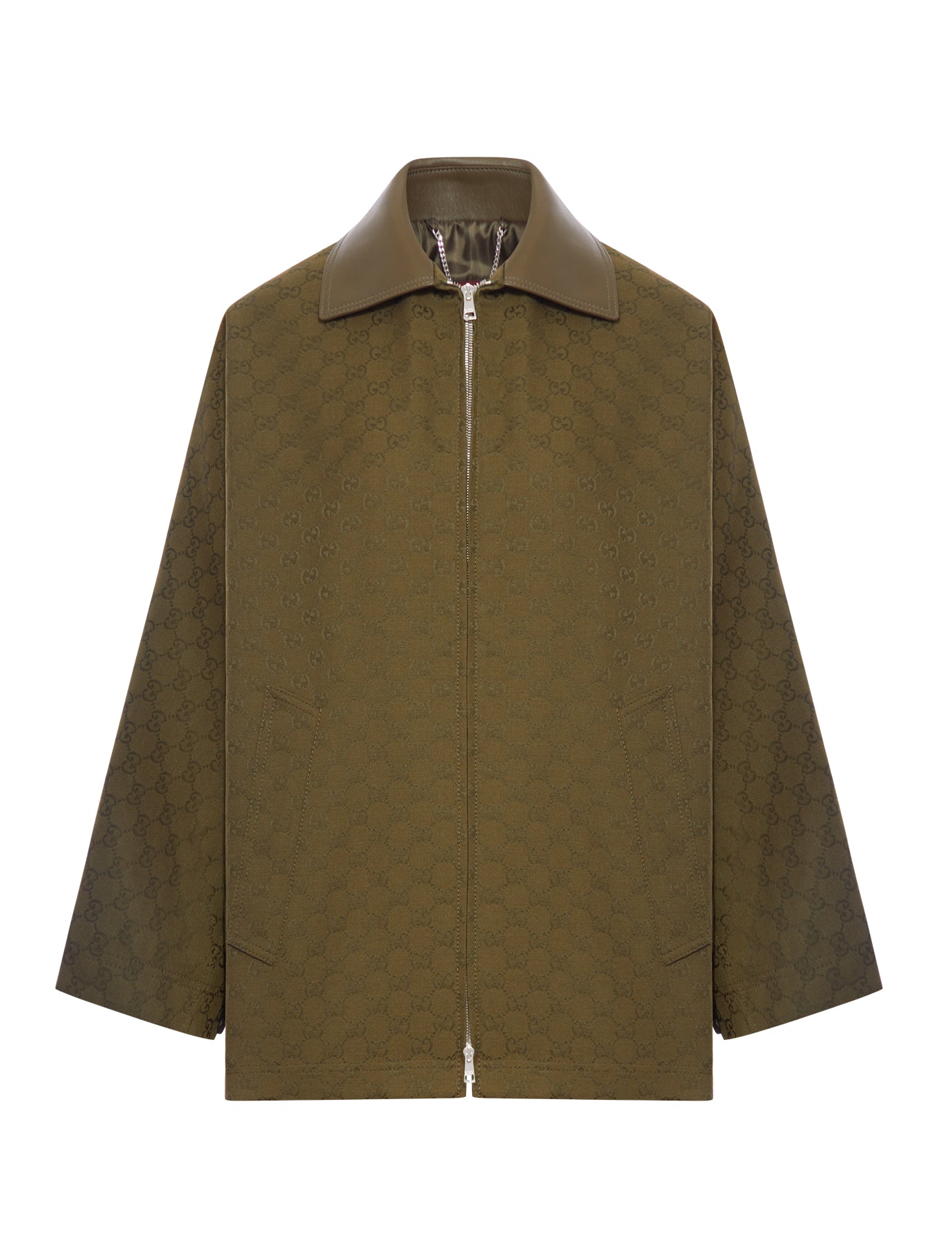 Оригінальна Gg Fabric Zip-Up Jacket Gucci – боковий вид