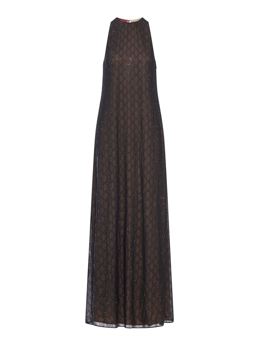 Silk Georgette Dress With Gg Monogram Gucci – Гарантія оригінальності – боковий вид