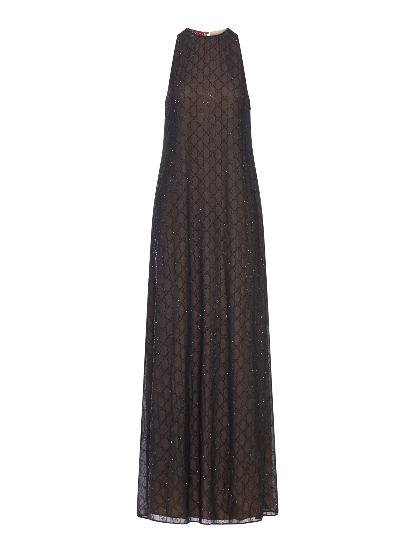 Silk Georgette Dress With Gg Monogram Gucci – Гарантія оригінальності – боковий вид