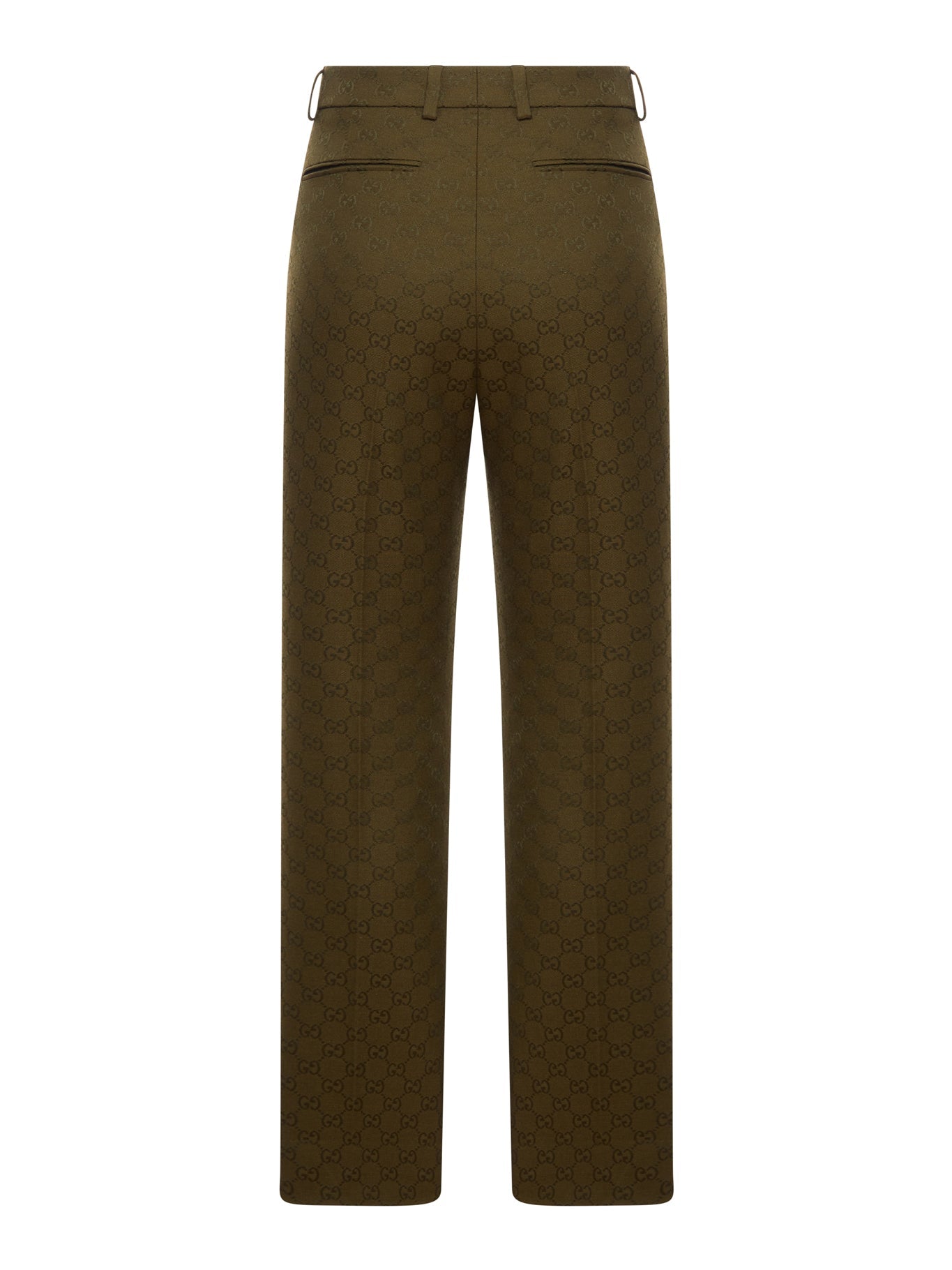 Оригінальна Tailored Canvas Gg Trousers Gucci – вид ззаду