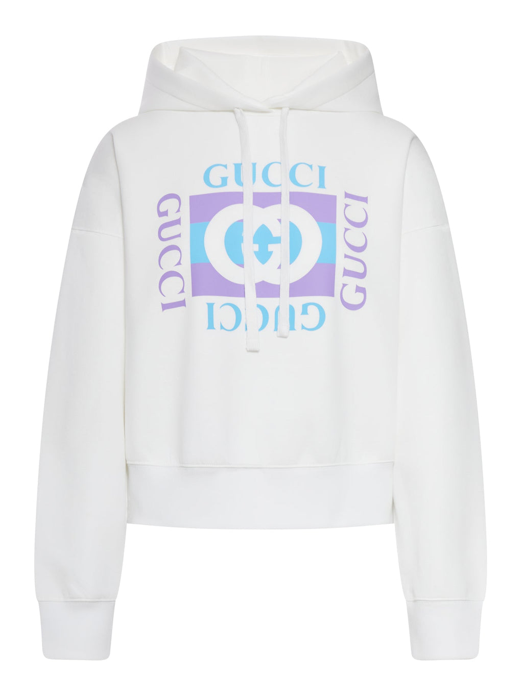 Printed Cotton Hoodie Gucci оригінал – Купити в Україні – боковий вид