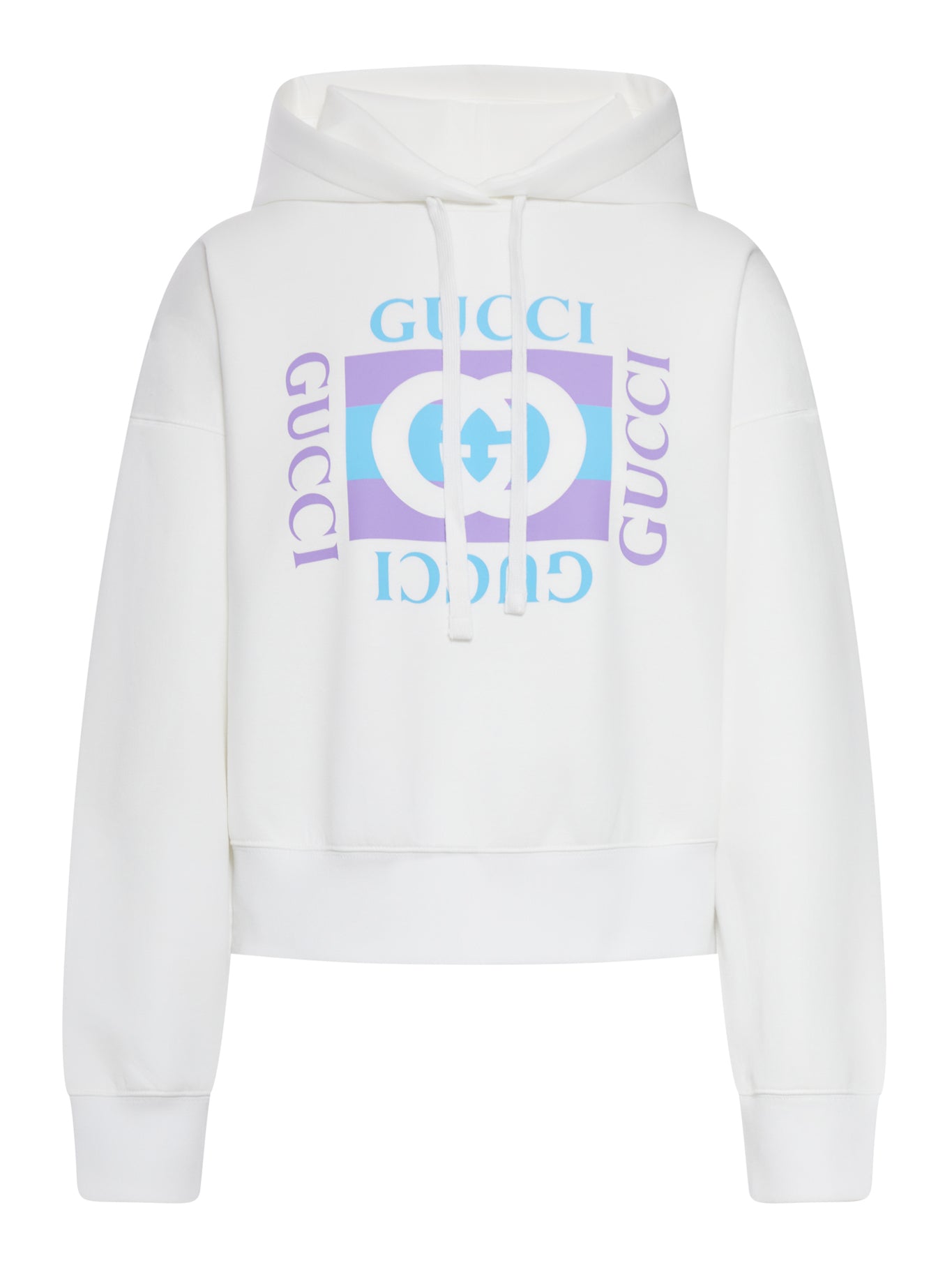 Printed Cotton Hoodie Gucci оригінал – Купити в Україні – боковий вид