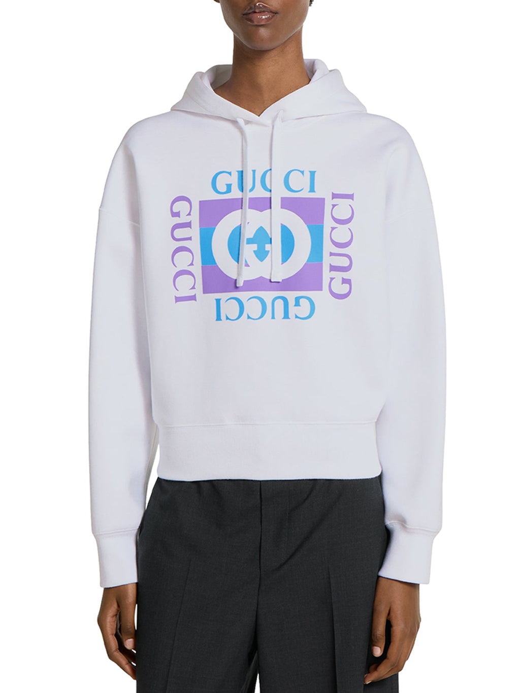 Printed Cotton Hoodie Gucci оригінал – Купити в Україні – детальний вид
