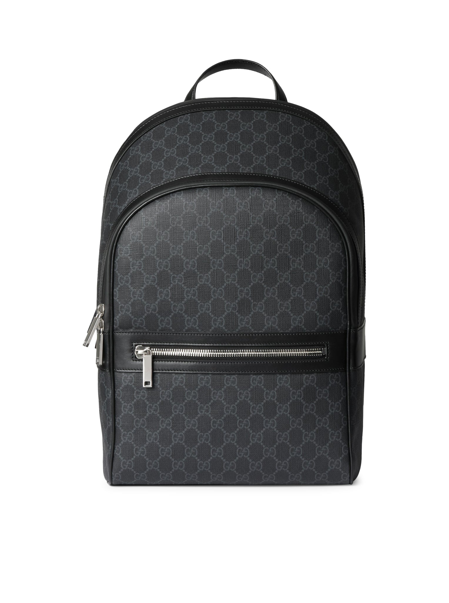 Black Gg Backpack Medium Size Gucci – Гарантія оригінальності – боковий вид