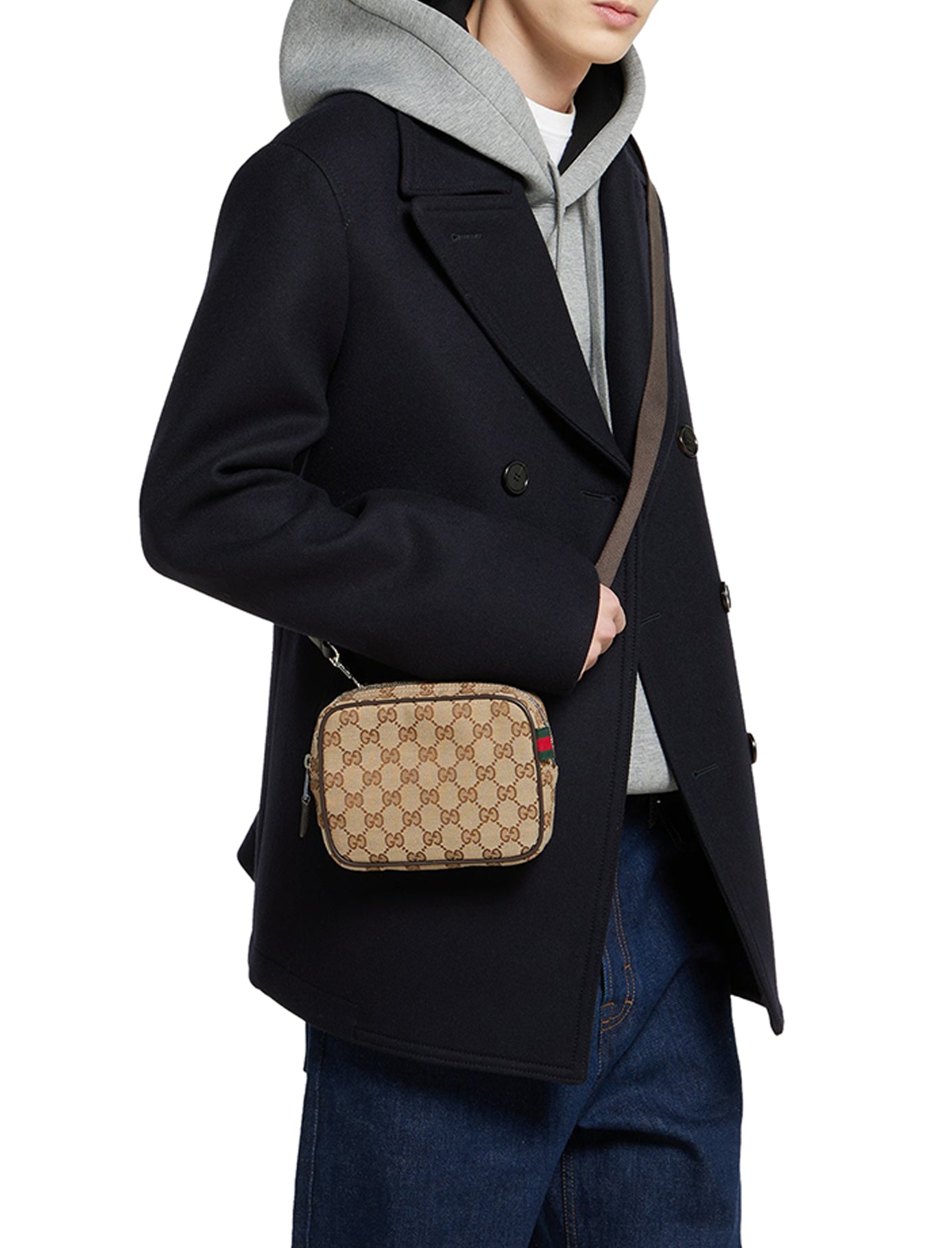 Оригінальна Mini Gg Canvas Bag Gucci – вид ззаду