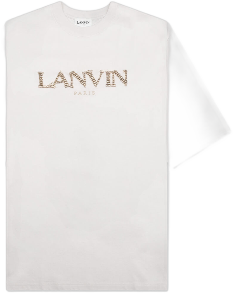 Oversized Fit Tee Shirt - Mastic - LANVIN (Background Removed)