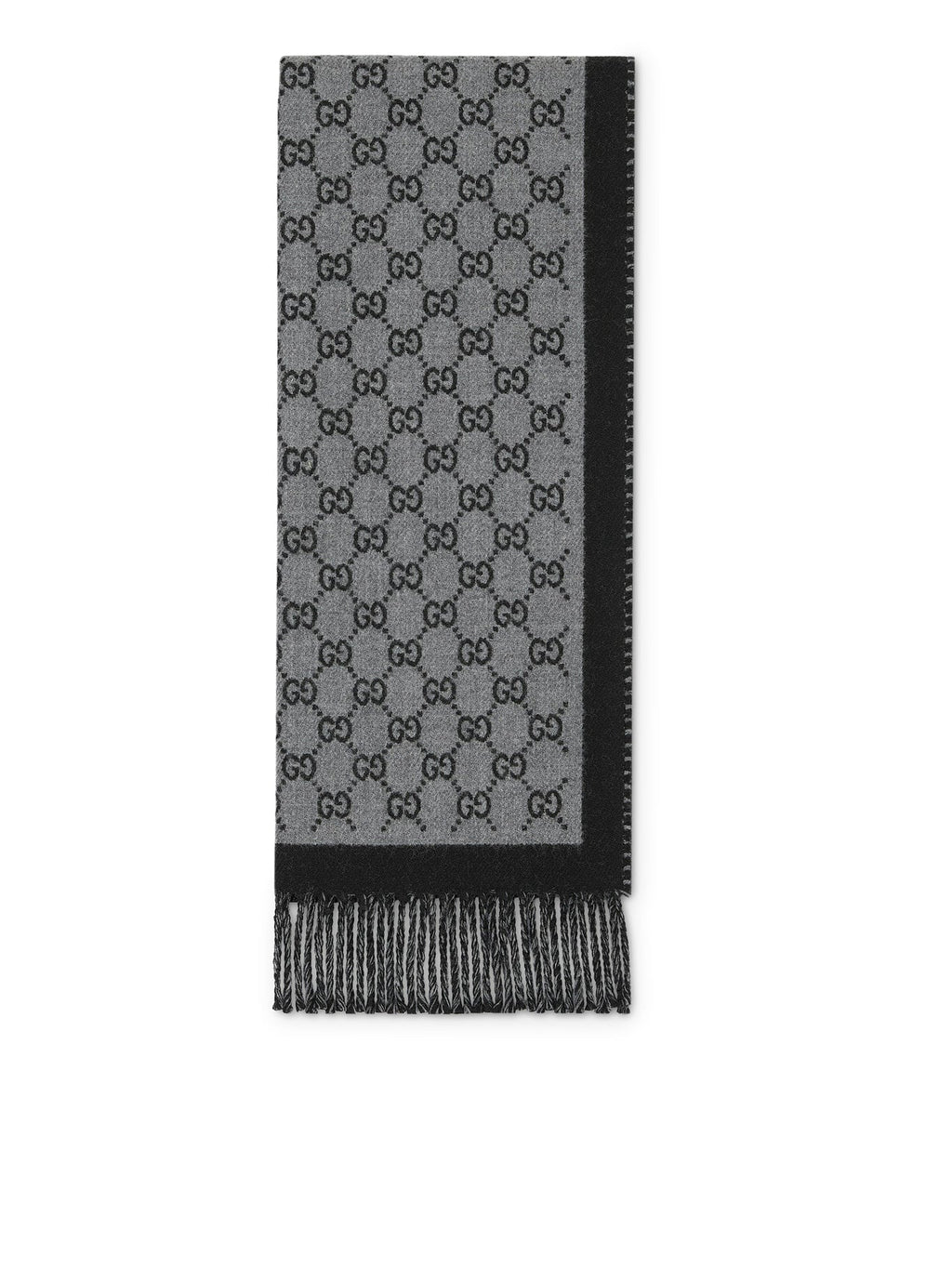 Gg Jacquard Wool Scarf Gucci оригінал – Купити в Україні – боковий вид