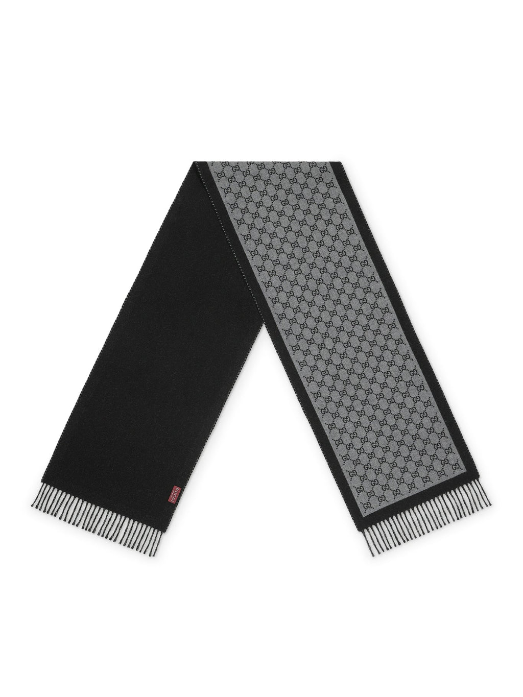 Gg Jacquard Wool Scarf Gucci оригінал – Купити в Україні – вид ззаду