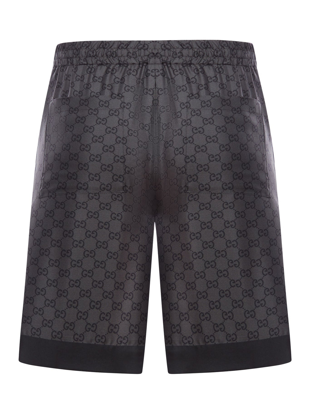 Оригінальна Printed Silk Twill Shorts Gucci – вид ззаду