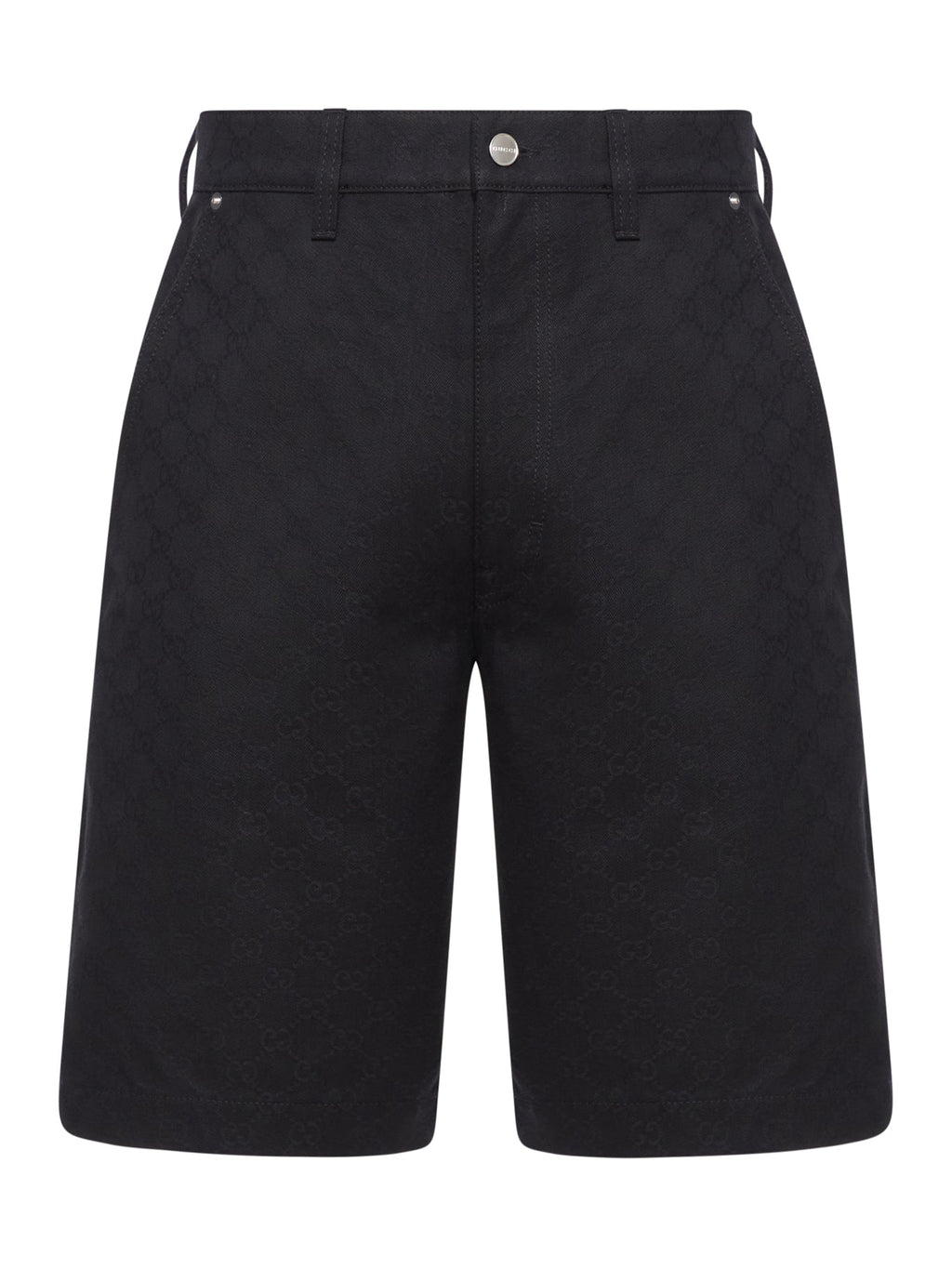 Jacquard Bermuda Shorts With Gg Monogram Gucci – Гарантія оригінальності – боковий вид
