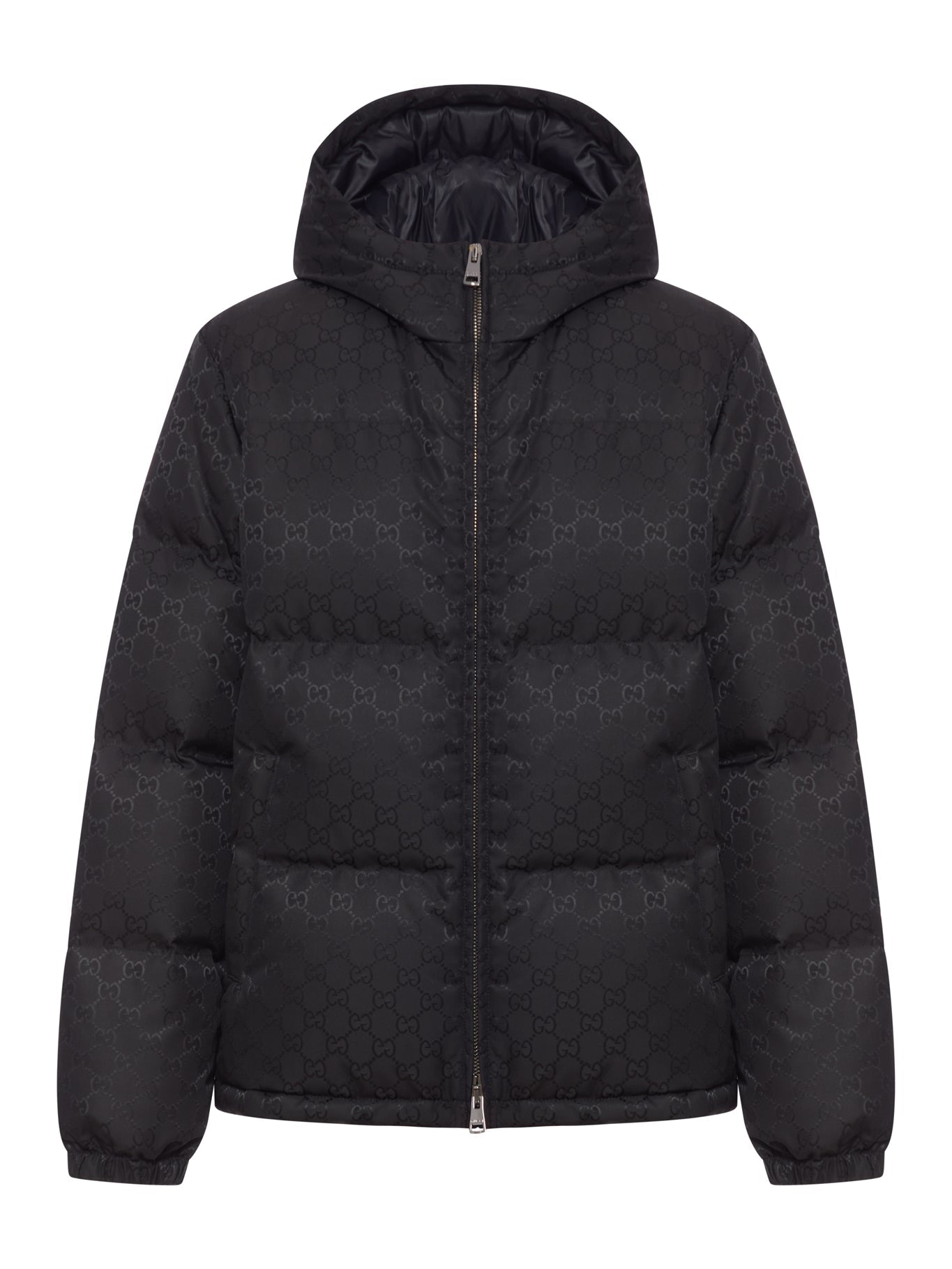 Оригінальна Nylon Down Jacket With Single Gg Grain Gucci – боковий вид