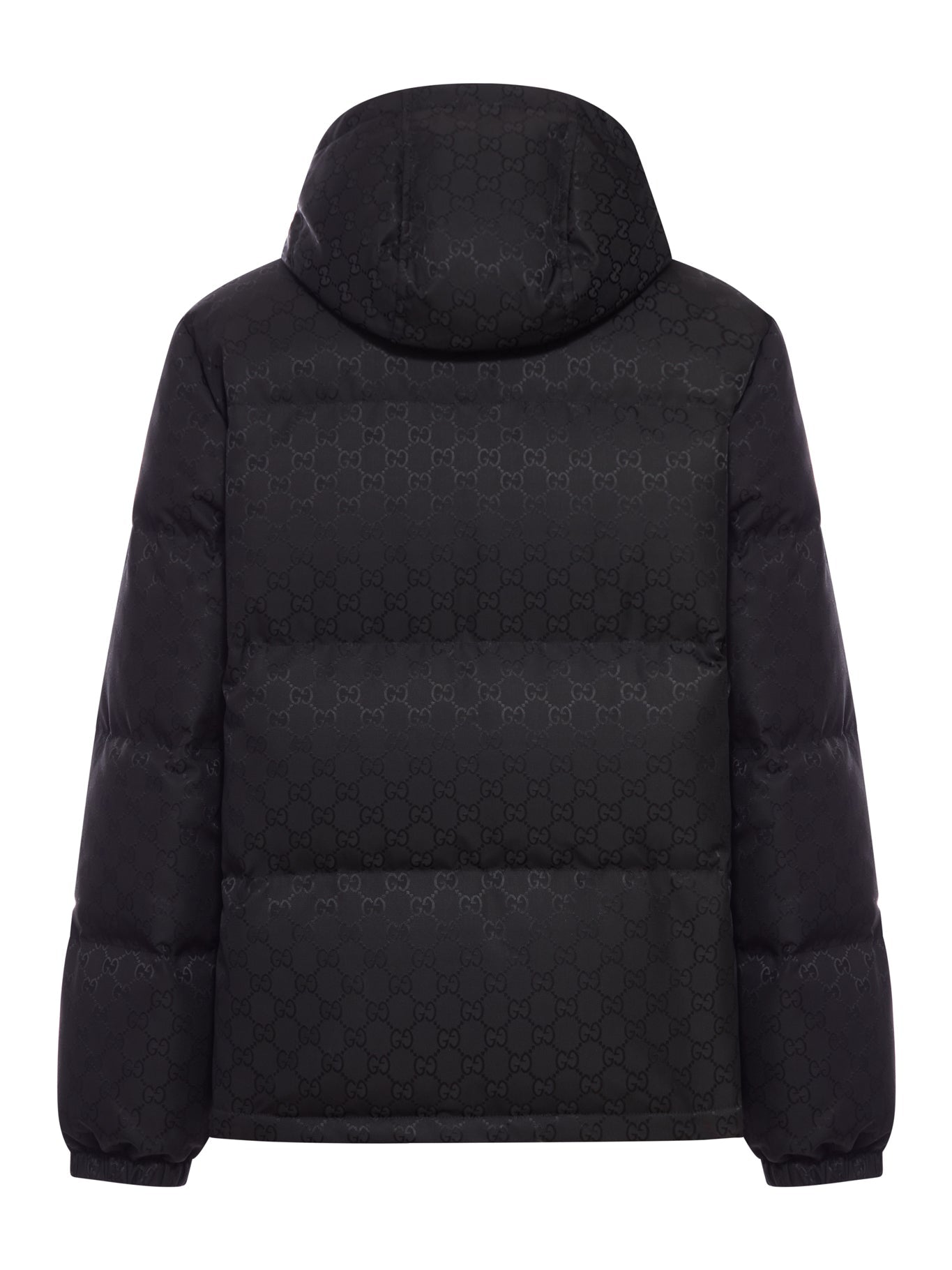 Оригінальна Nylon Down Jacket With Single Gg Grain Gucci – вид ззаду