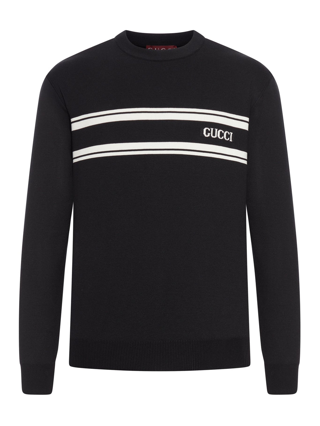 Silk And Cotton Sweater With Intarsia Gucci – Гарантія оригінальності – боковий вид