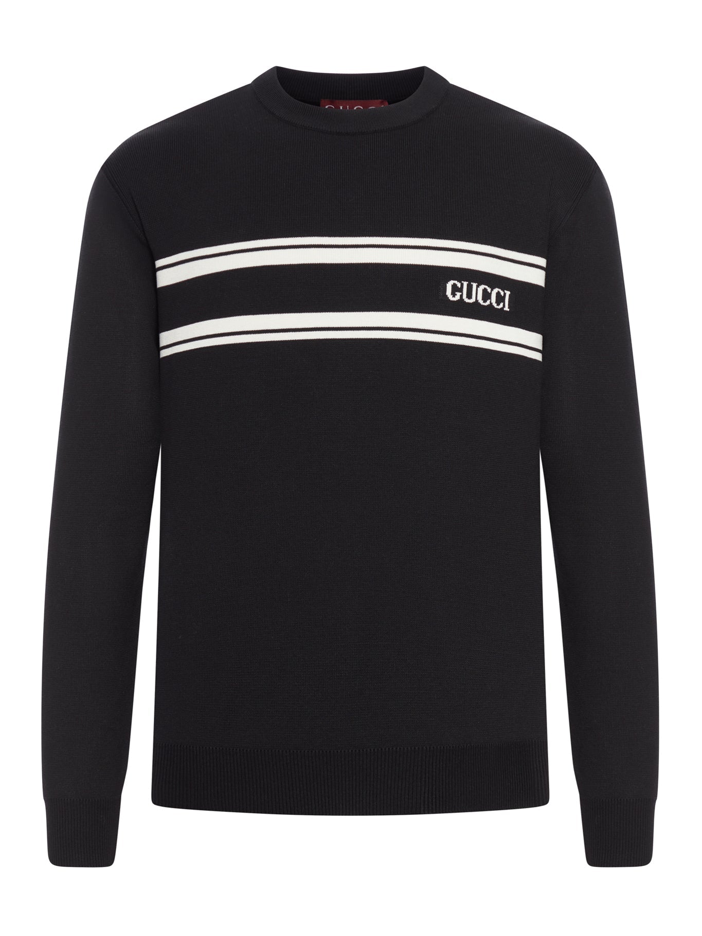Silk And Cotton Sweater With Intarsia Gucci – Гарантія оригінальності – боковий вид