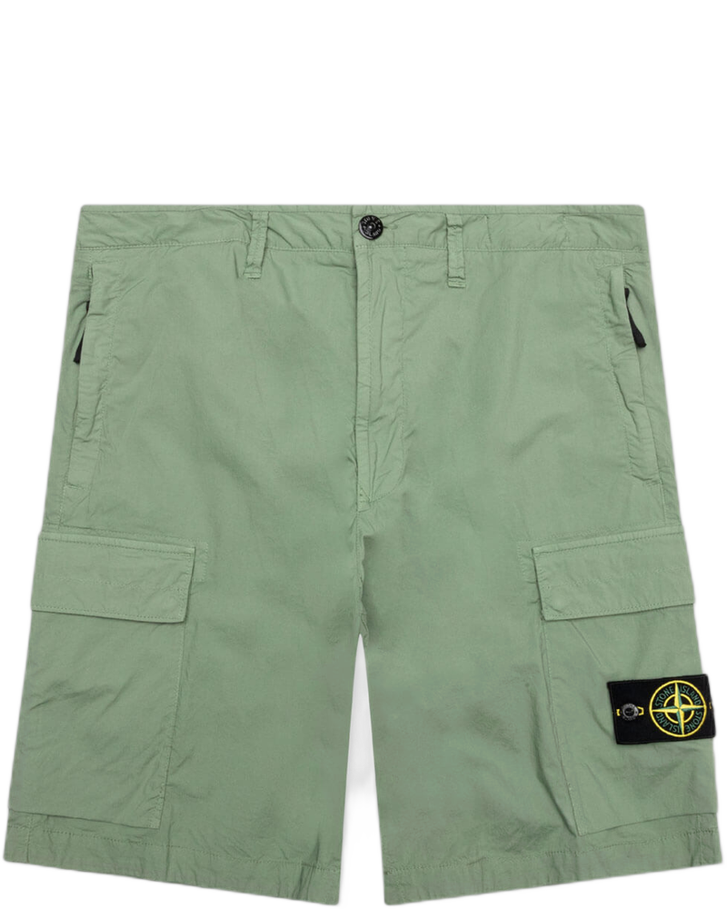 Cargo Bermuda Shorts - Sage - STONE ISLAND (Background Removed)