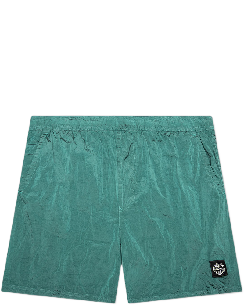 Nylon Metal Shorts - Turquoise - STONE ISLAND (Background Removed)