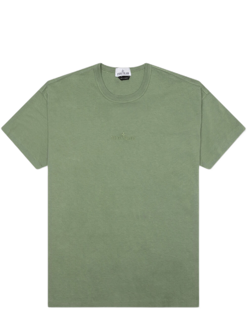 T-Shirt - Sage - STONE ISLAND (Background Removed)