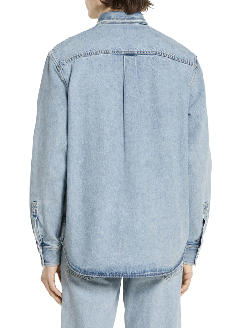 Délavé Denim Shirt With Gg Insert Gucci оригінал – Купити в Україні – збільшений вид
