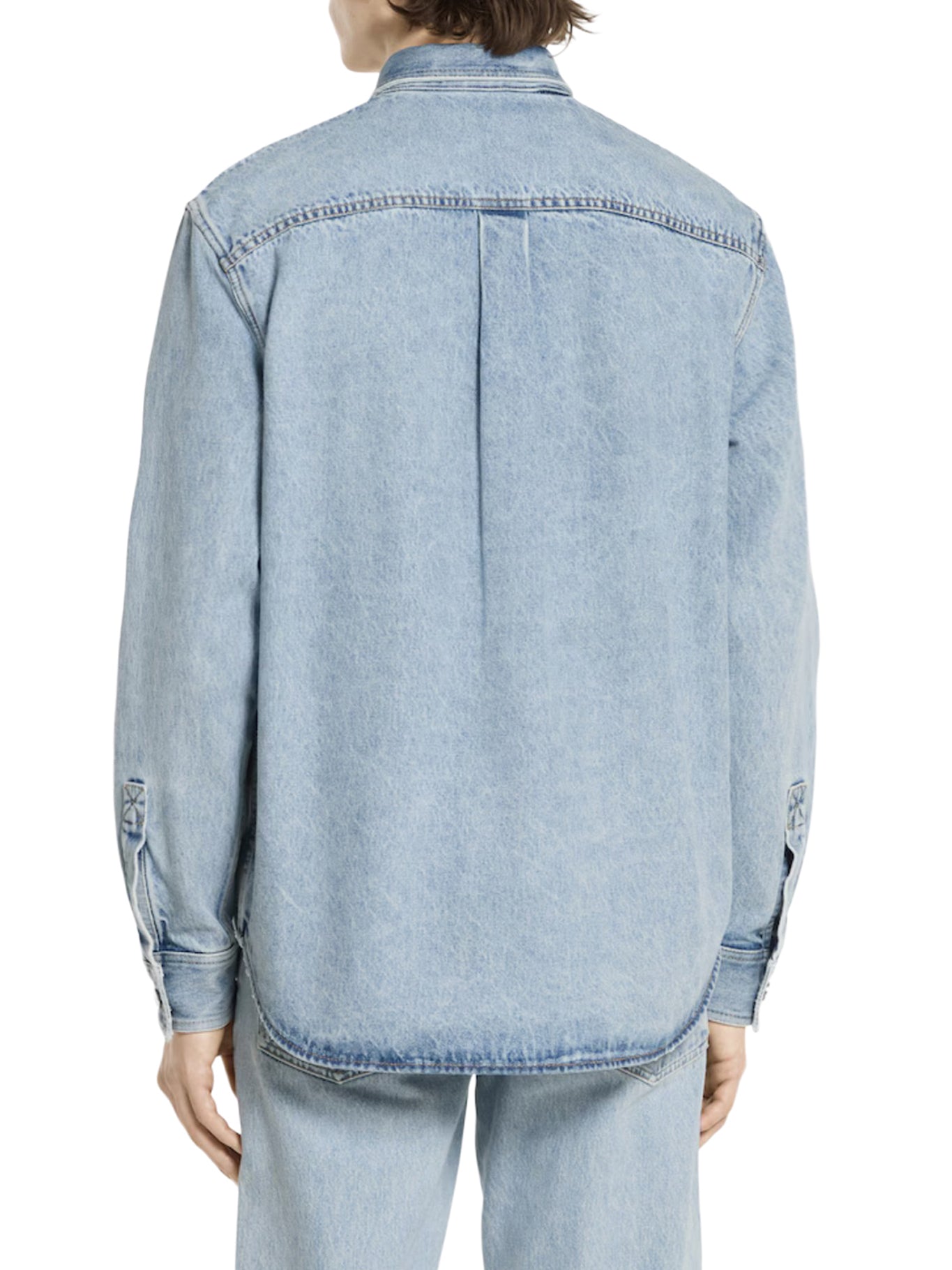 Délavé Denim Shirt With Gg Insert Gucci оригінал – Купити в Україні – збільшений вид