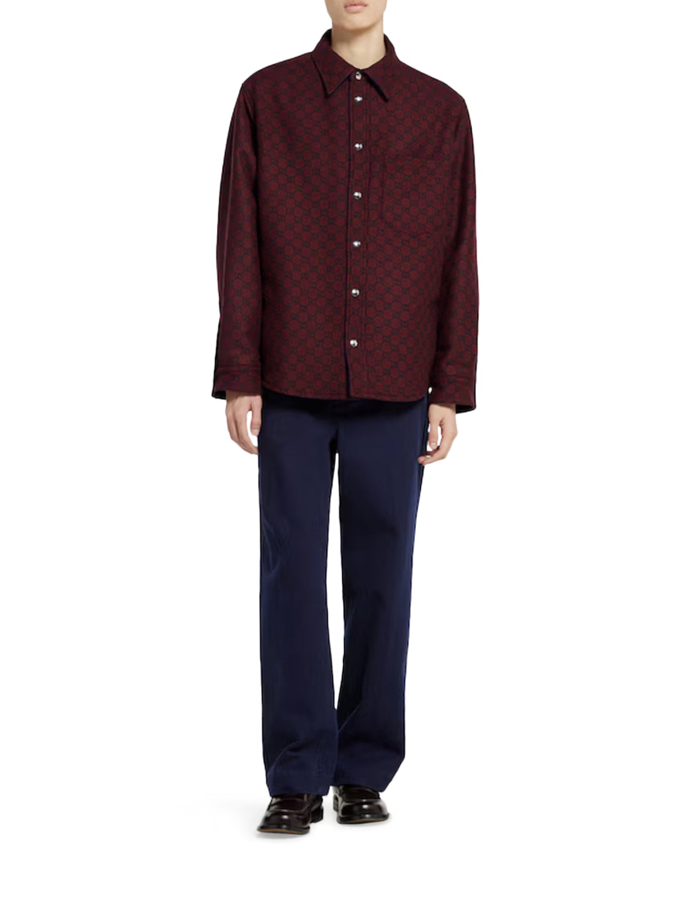 Reversible Denim And Flannel Shirt Gucci – Гарантія оригінальності – вид ззаду