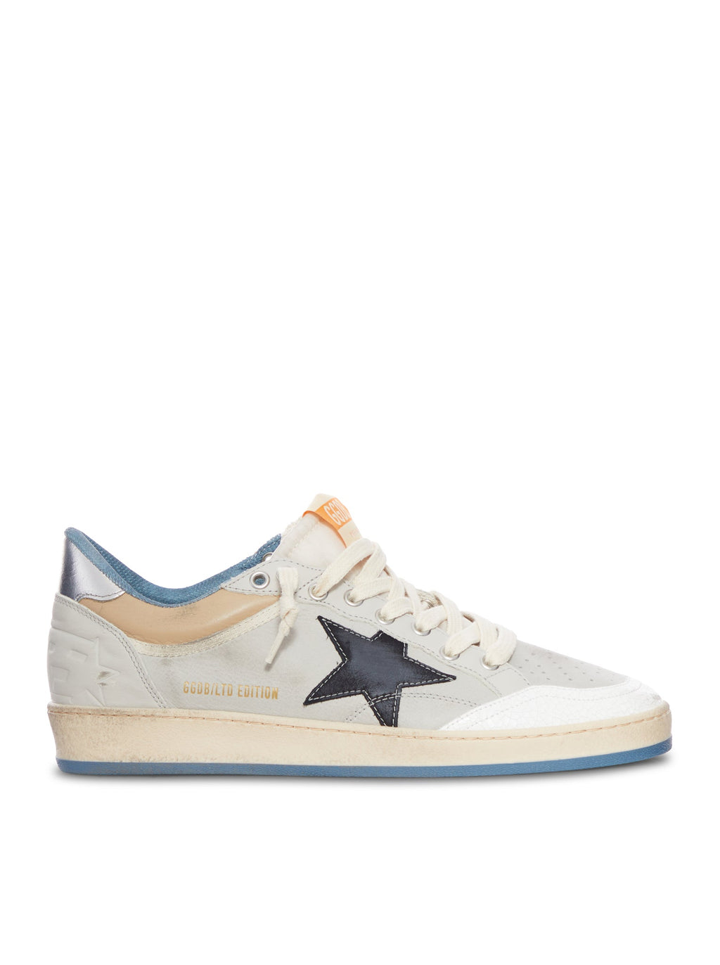 Оригінальна Ballstar Sneakers In Leather And Re-Nylon Golden goose – боковий вид
