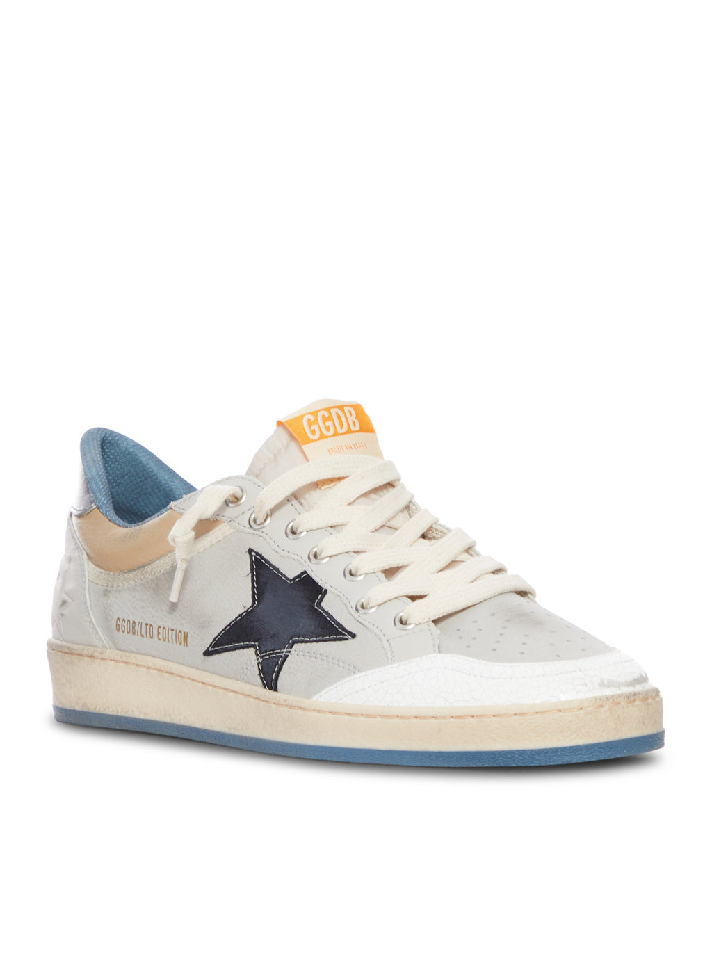 Оригінальна Ballstar Sneakers In Leather And Re-Nylon Golden goose – вид ззаду