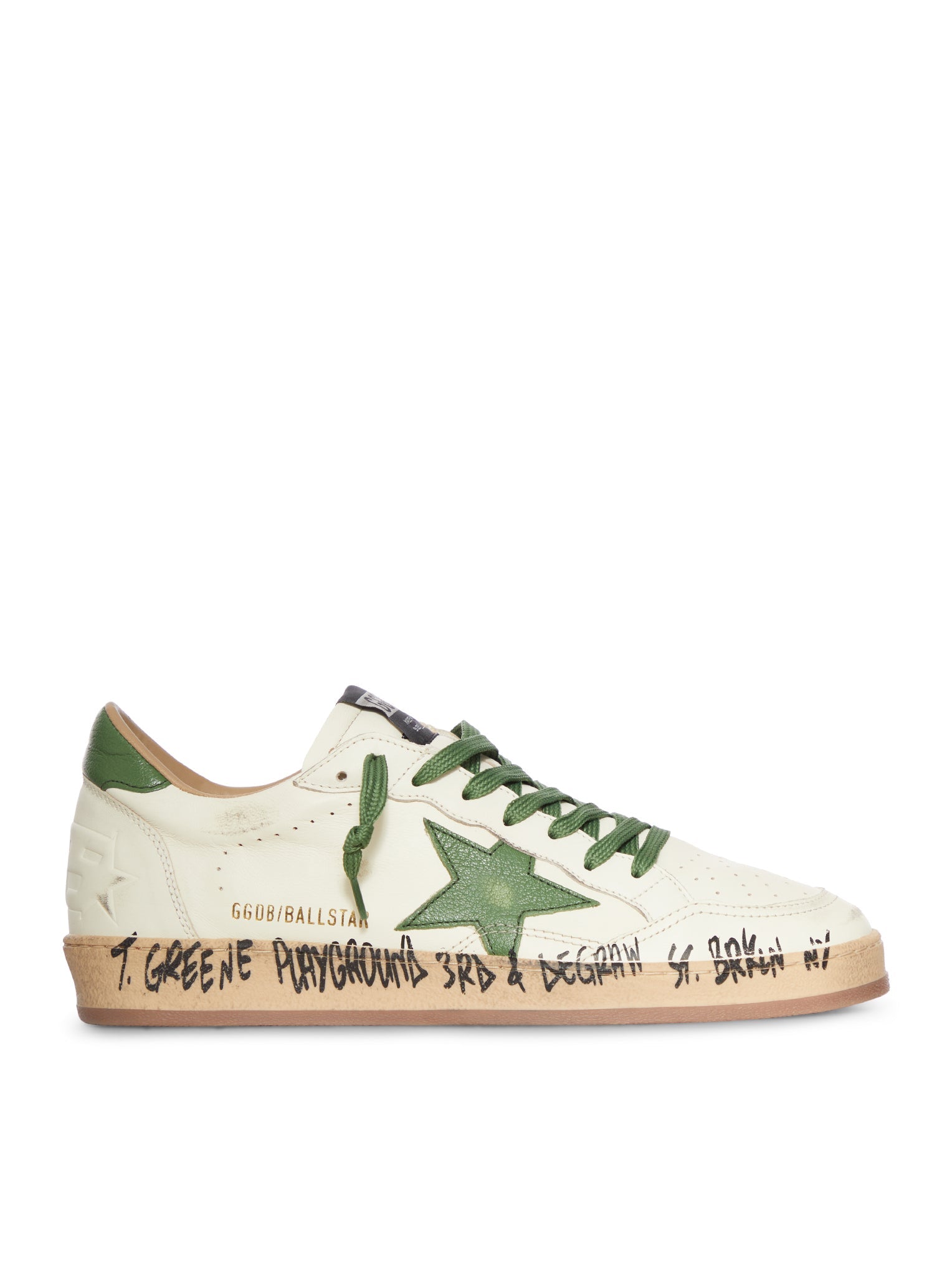 Custom Handwritten Leather Ballstar Golden goose – Гарантія оригінальності – боковий вид