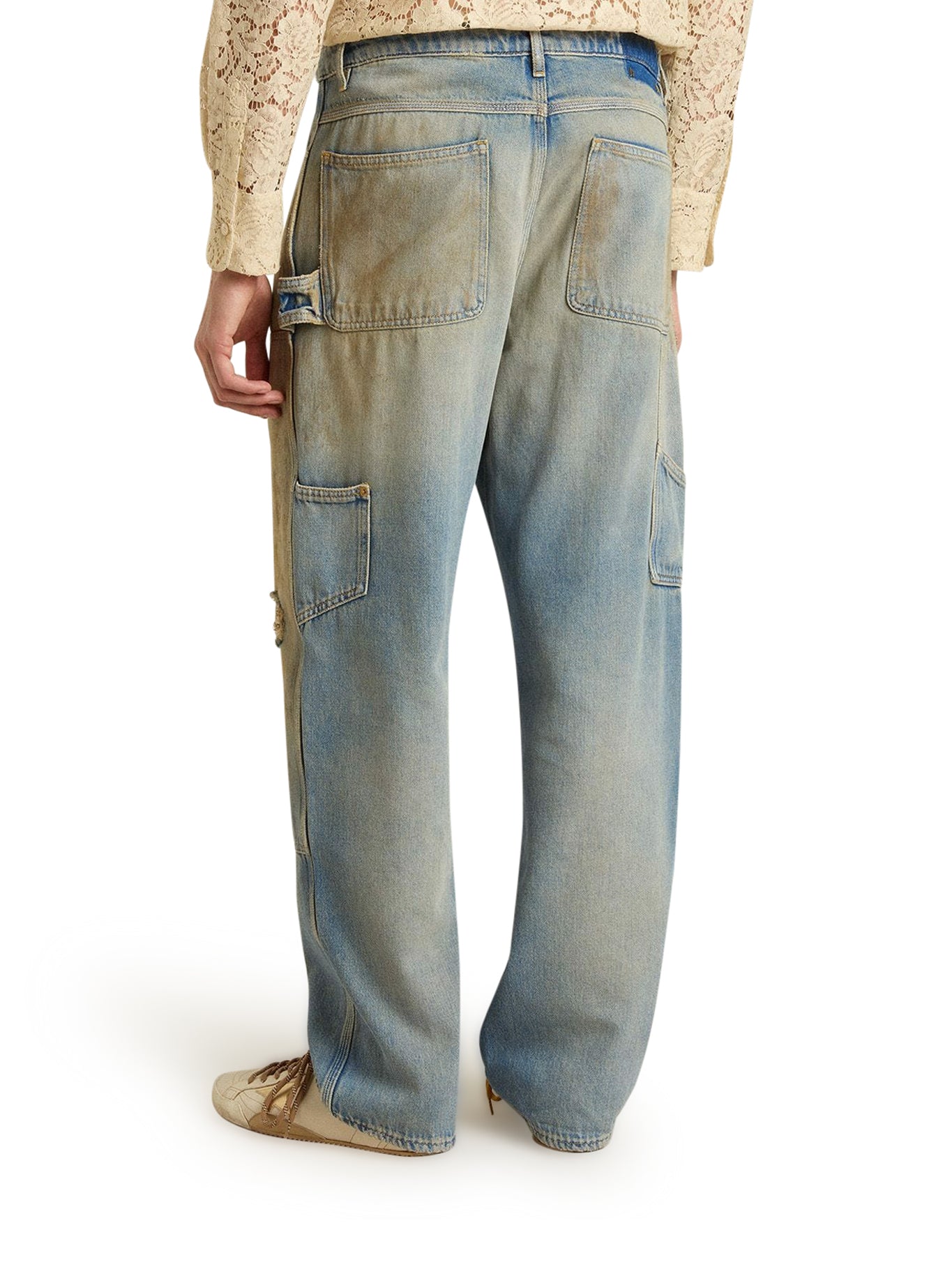 Оригінальна Sand Wash Jeans With A Distressed Effect Golden goose – збільшений вид