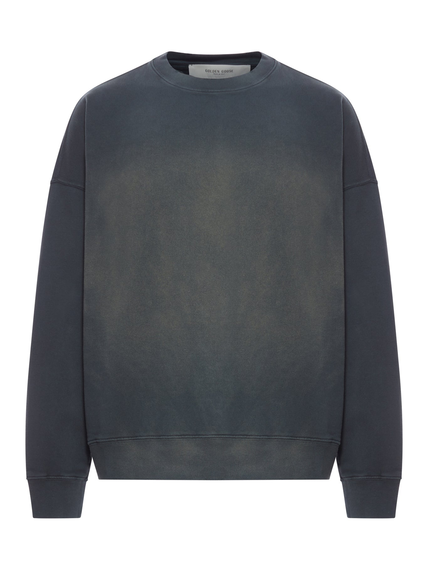Оригінальна Crew Neck Sweatshirt With A Distressed Effect Golden goose – боковий вид