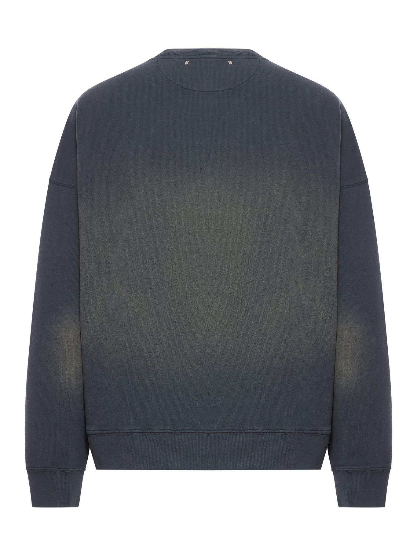 Оригінальна Crew Neck Sweatshirt With A Distressed Effect Golden goose – вид ззаду