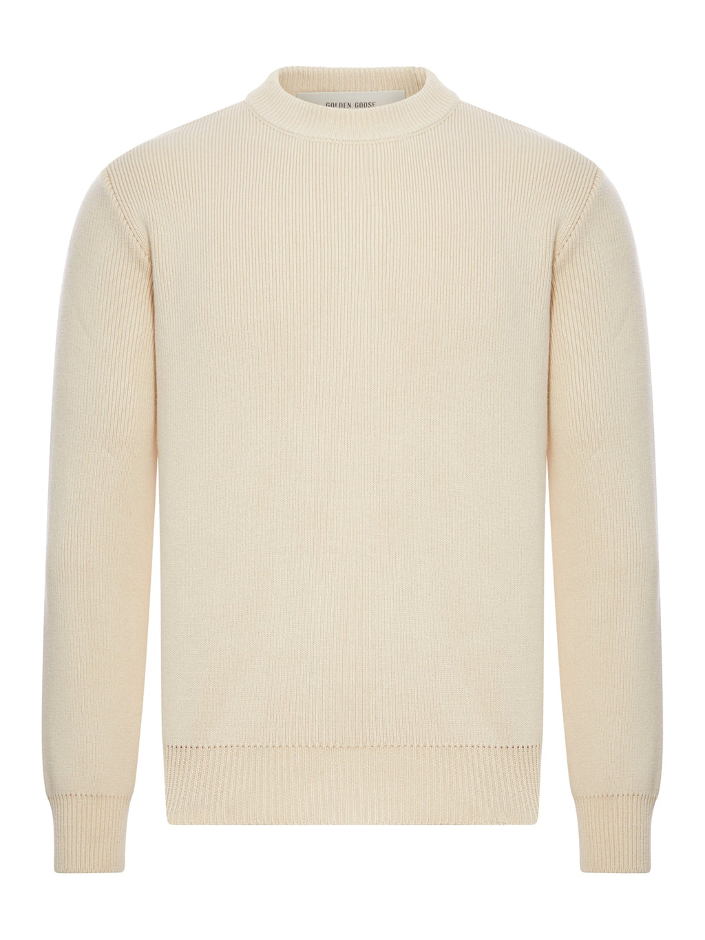 Crew Neck Cotton Sweater Golden goose – Гарантія оригінальності – боковий вид