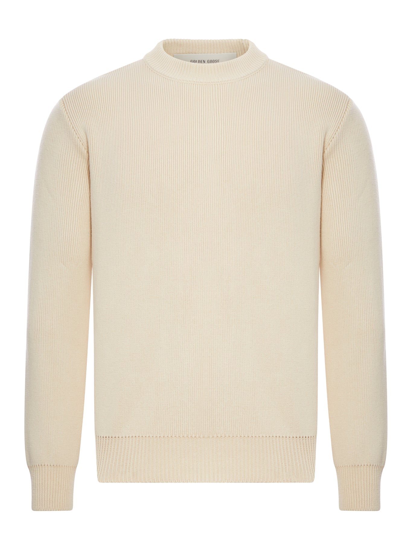Crew Neck Cotton Sweater Golden goose – Гарантія оригінальності – боковий вид