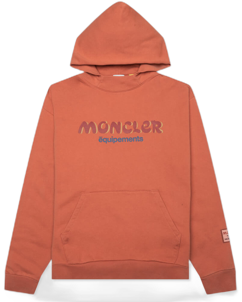Moncler Genius x Salehe Bembury Logo Hoodie - Orange - MONCLER (Background Removed)