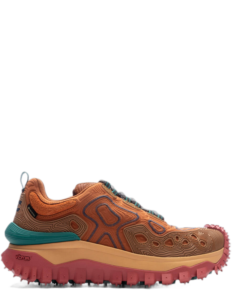 Moncler Genius x Salehe Bembury Trailgrip Grain Sneakers - Orange - MONCLER (Background Removed)