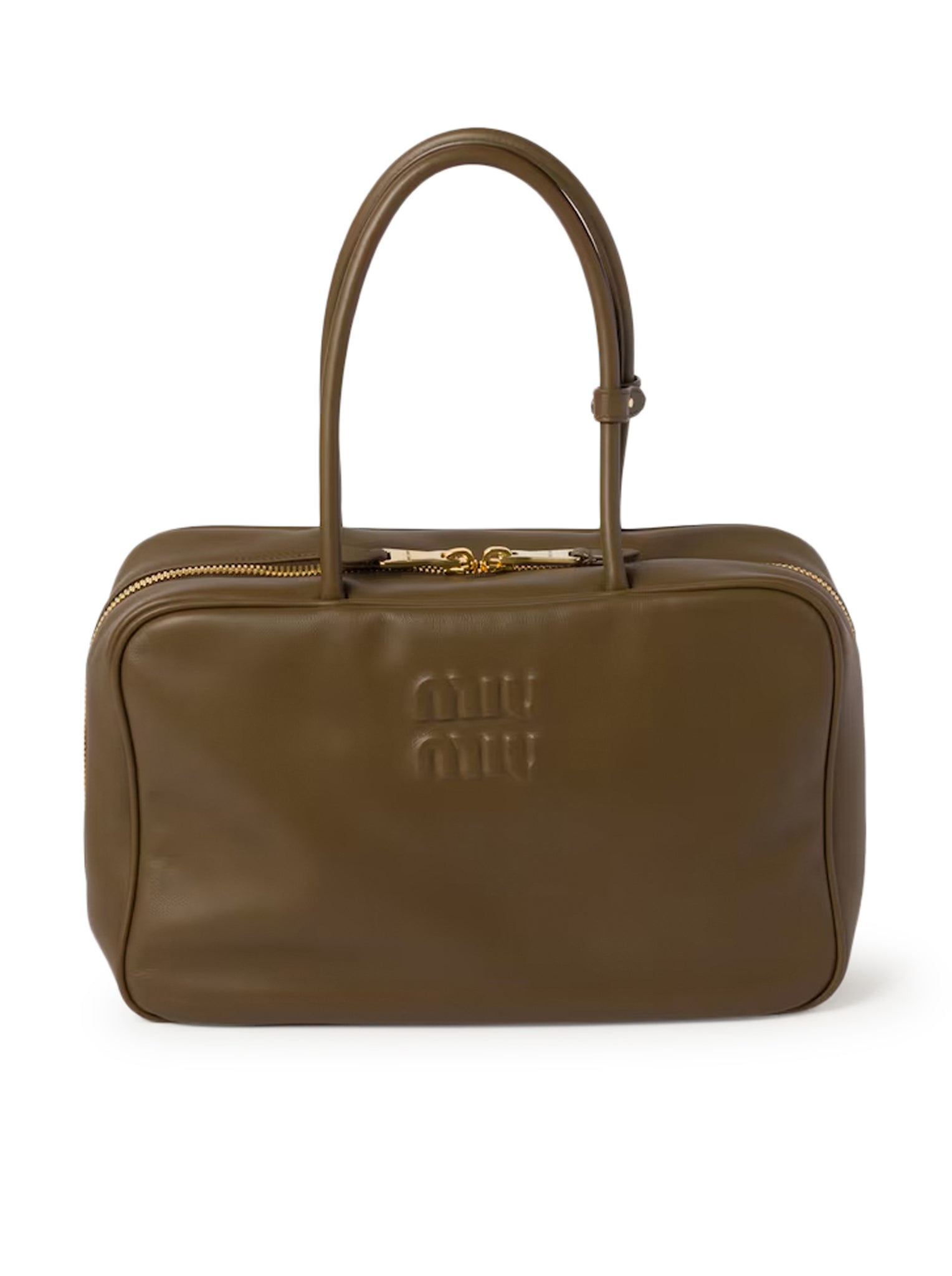 Beau Leather Bag Miu miu – Гарантія оригінальності – боковий вид