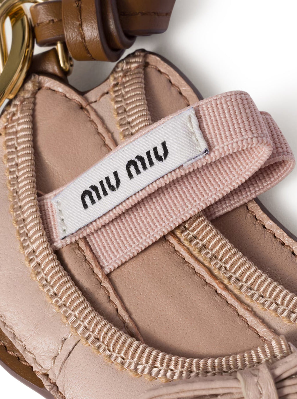 Оригінальна Trick Miu Ballet Leather Key Ring Miu miu – збільшений вид