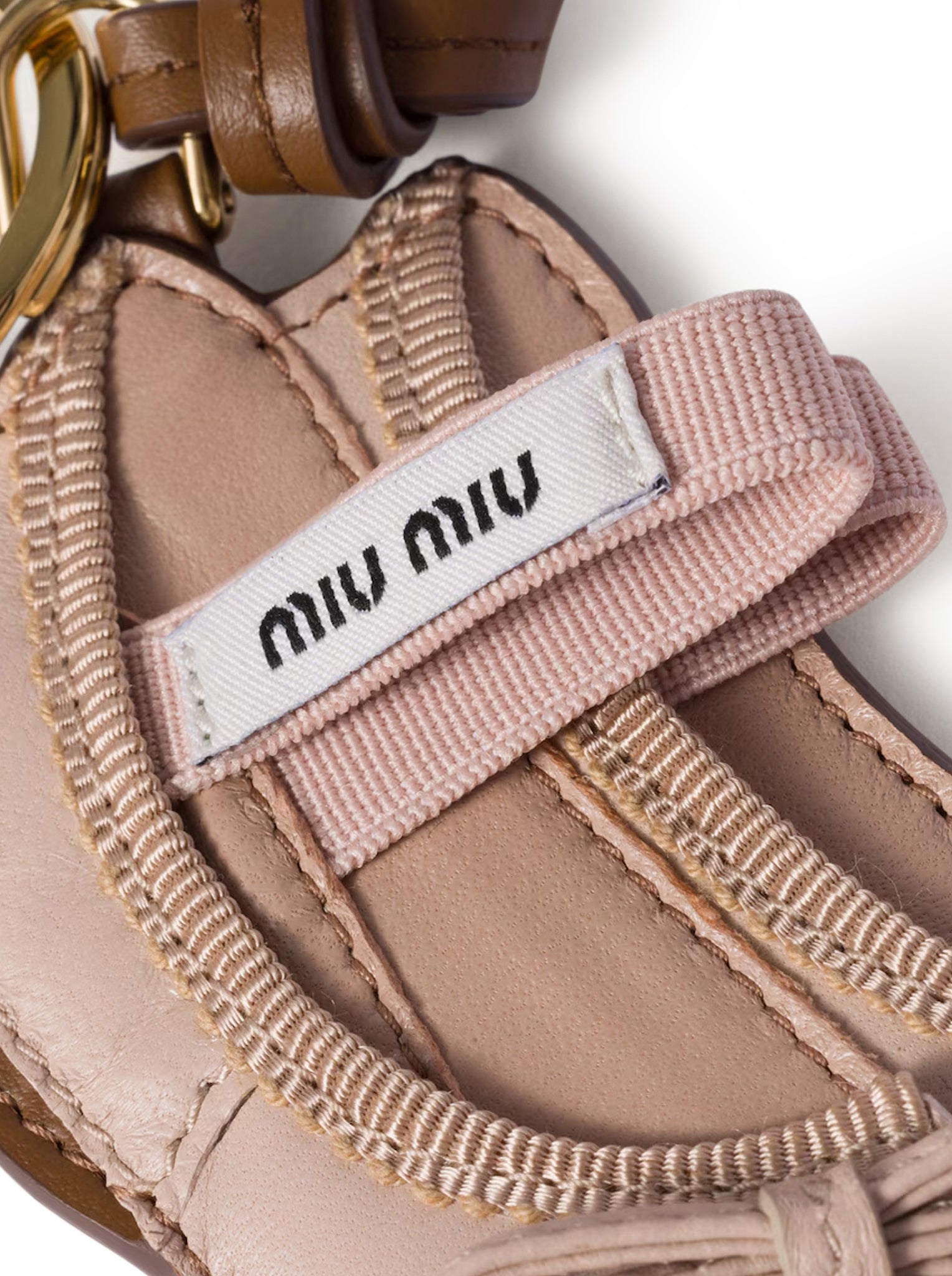 Оригінальна Trick Miu Ballet Leather Key Ring Miu miu – збільшений вид