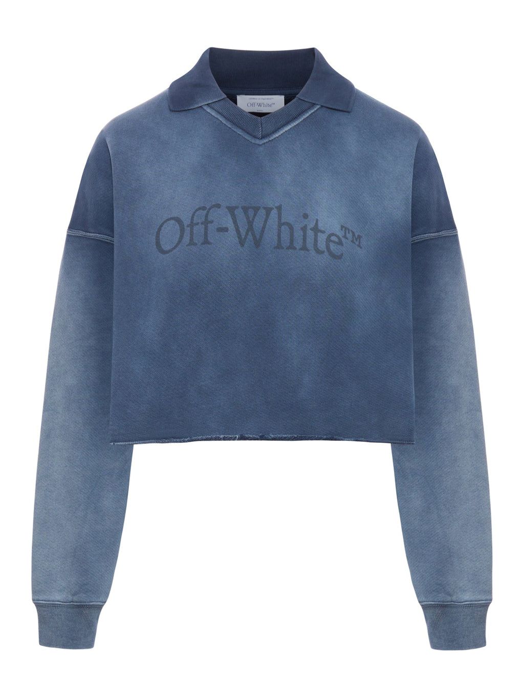 Оригінальна Cropped Spray Sweatshirt Off-white – боковий вид