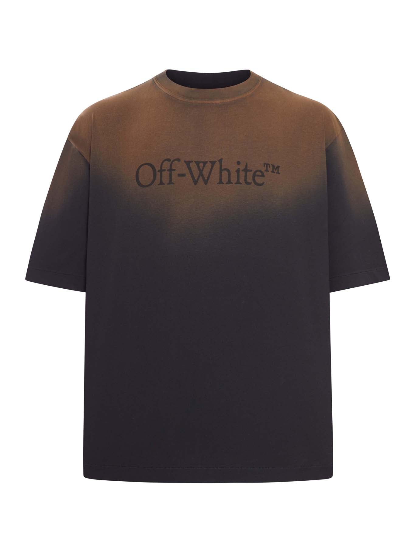 Crew Neck Cotton T-Shirt Off-white оригінал – Купити в Україні – боковий вид