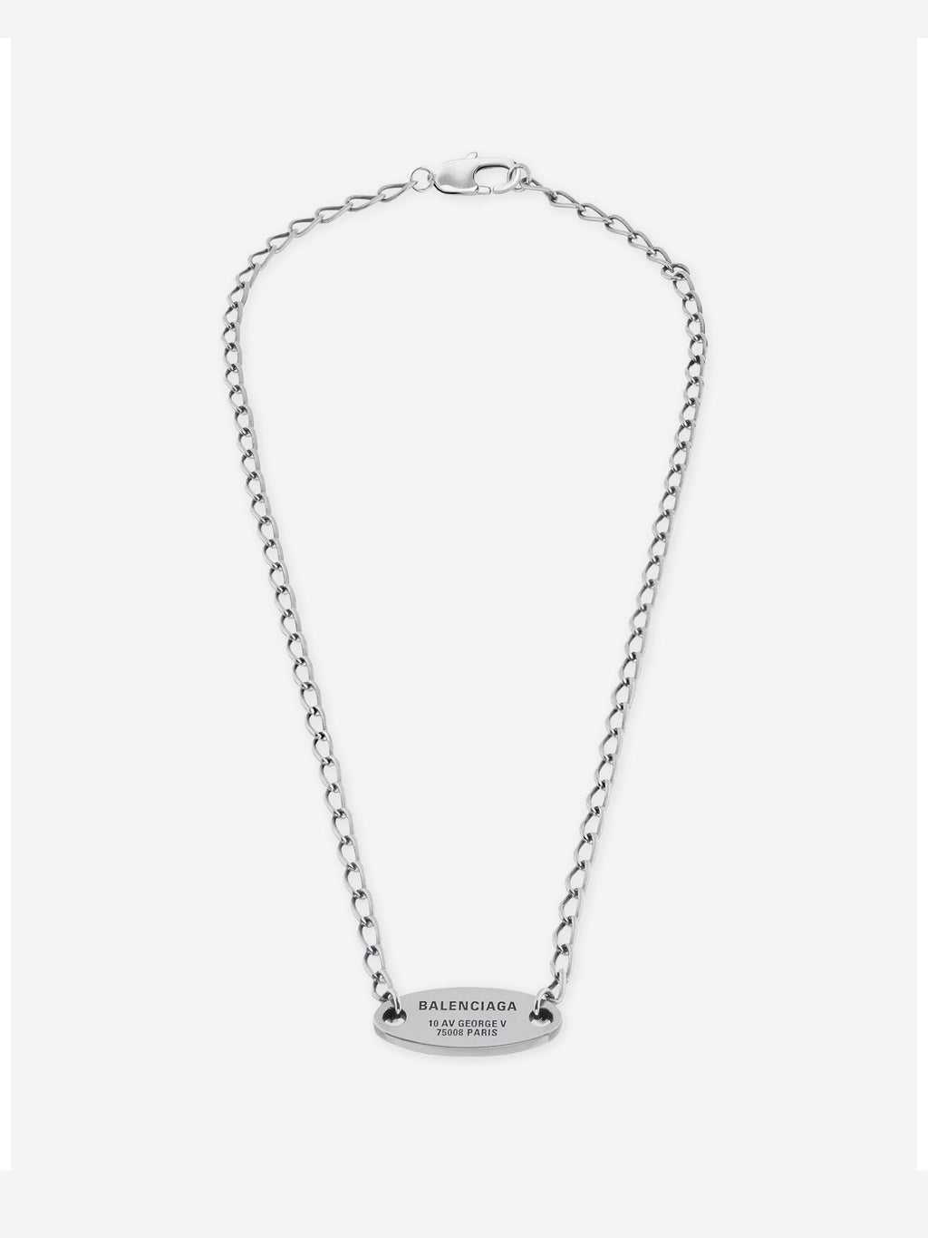 Everyday Silver Necklace Balenciaga оригінал – Купити в Україні – вид ззаду