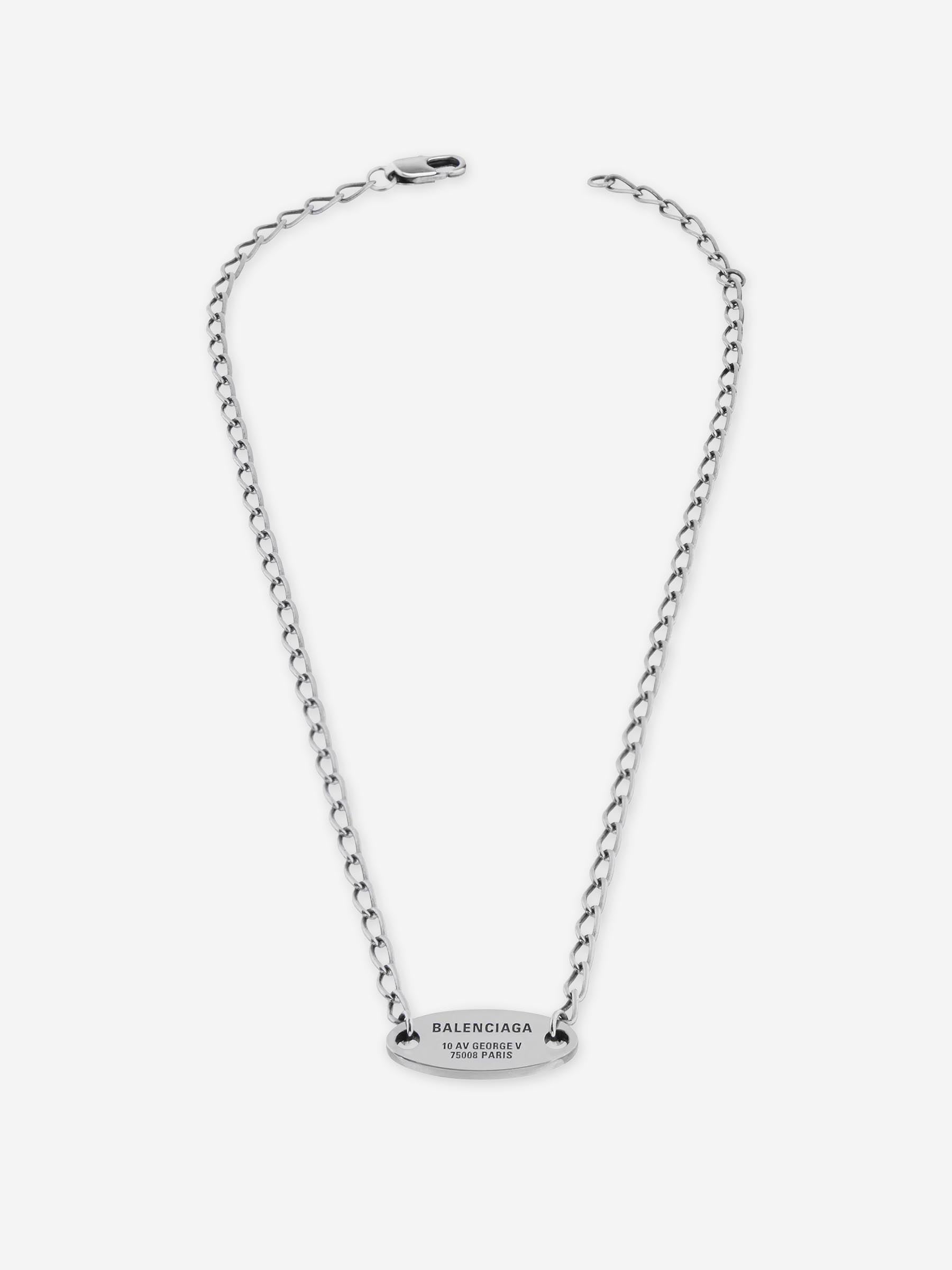Everyday Silver Necklace Balenciaga оригінал – Купити в Україні – збільшений вид