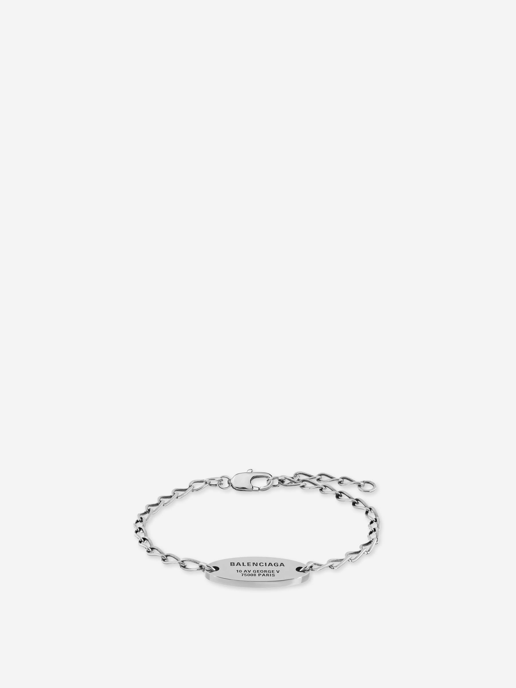 Оригінальна Everyday Silver Bracelet Balenciaga – боковий вид