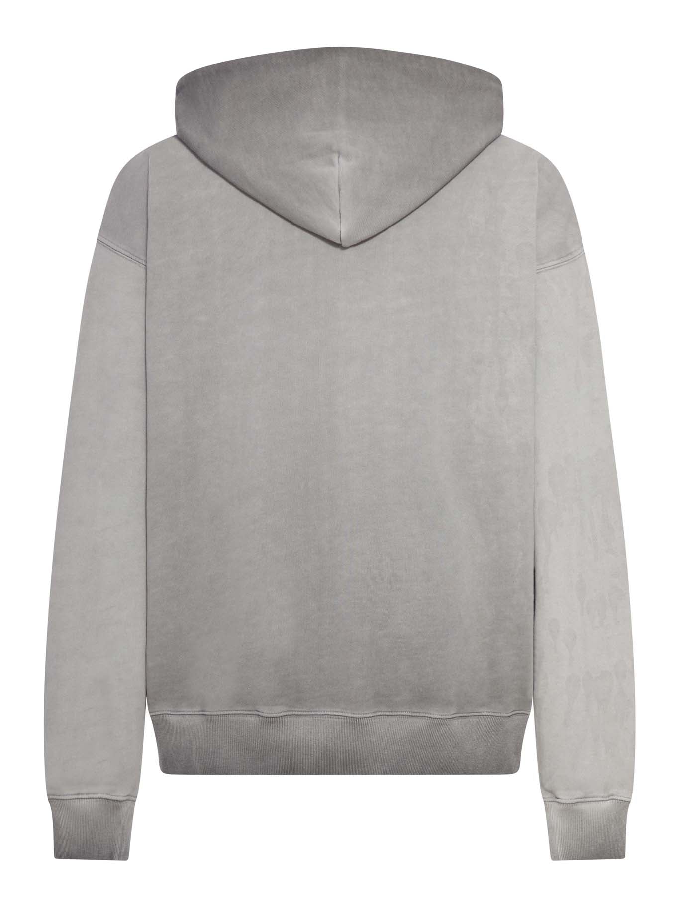 Hoodie In Cotton With Degraded Effect Off-white оригінал – Купити в Україні – вид ззаду