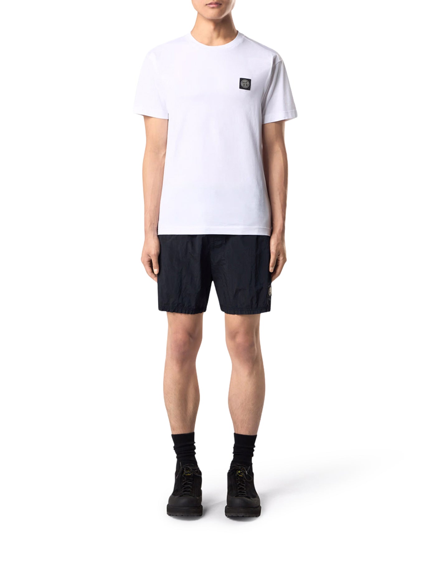 Cotton T-Shirt With Logo Compass Stone island оригінал – Купити в Україні – вид ззаду