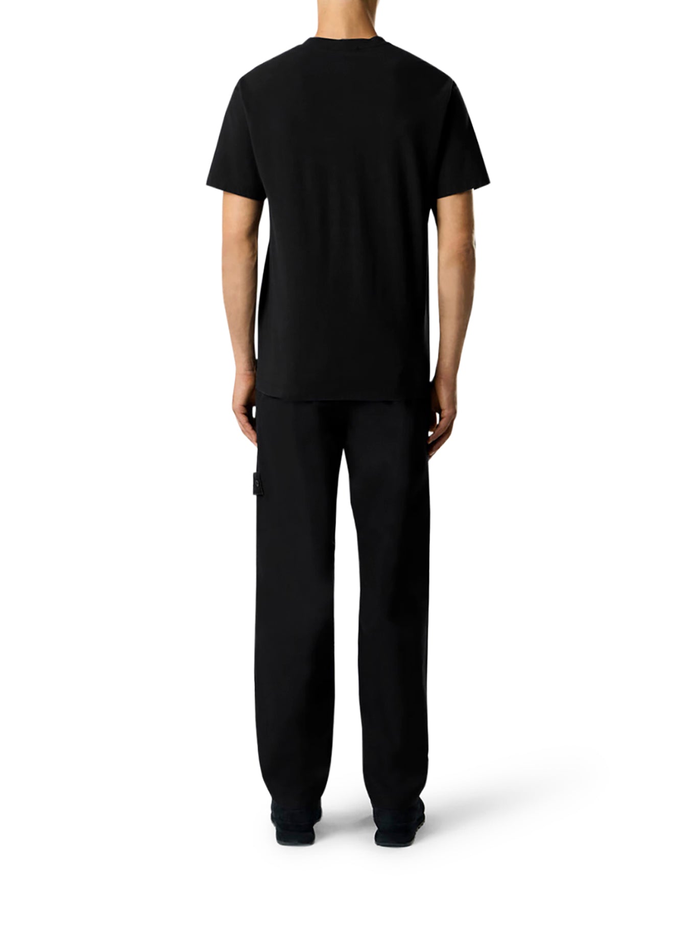 Оригінальна Crew Neck Cotton T-Shirt Stone island – детальний вид